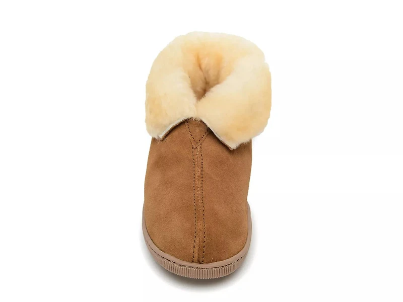 Sheepskin Collar Boot Slipper - Men's