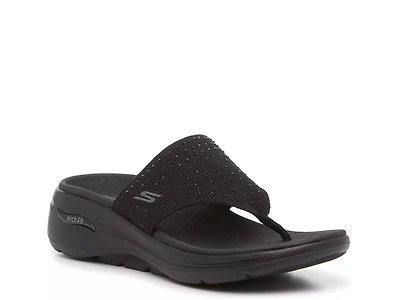 GO WALK Arch Fit Glam Wedge Sandal