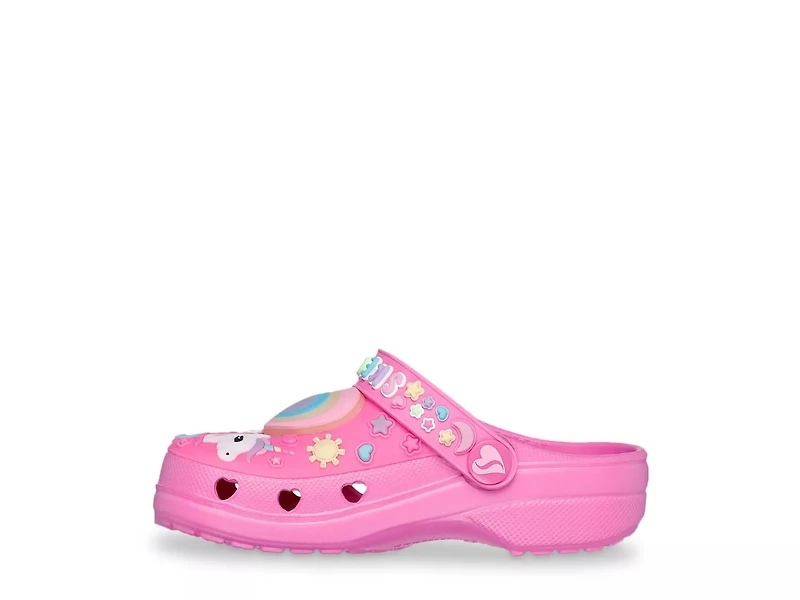 Foamies Heart Charmer Girly Land Light-Up Clog