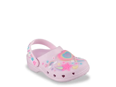 Foamies Heart Charmer Girly Land Light-Up Clog  - Kids'