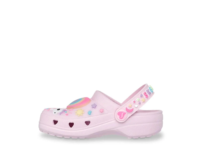 Foamies Heart Charmer Girly Land Light-Up Clog  - Kids'