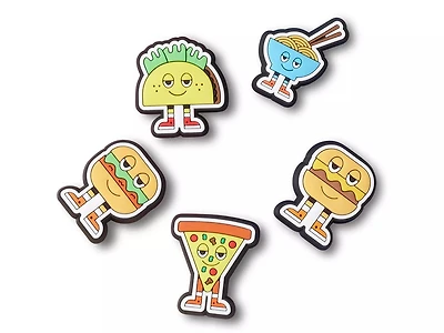 Chill Foods Jibbitz Set - 5 Pack