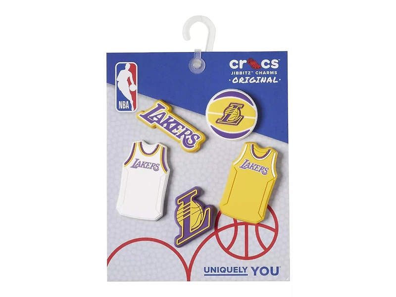 NBA Los Angeles Lakers Jibbitz Set - 5 Pack
