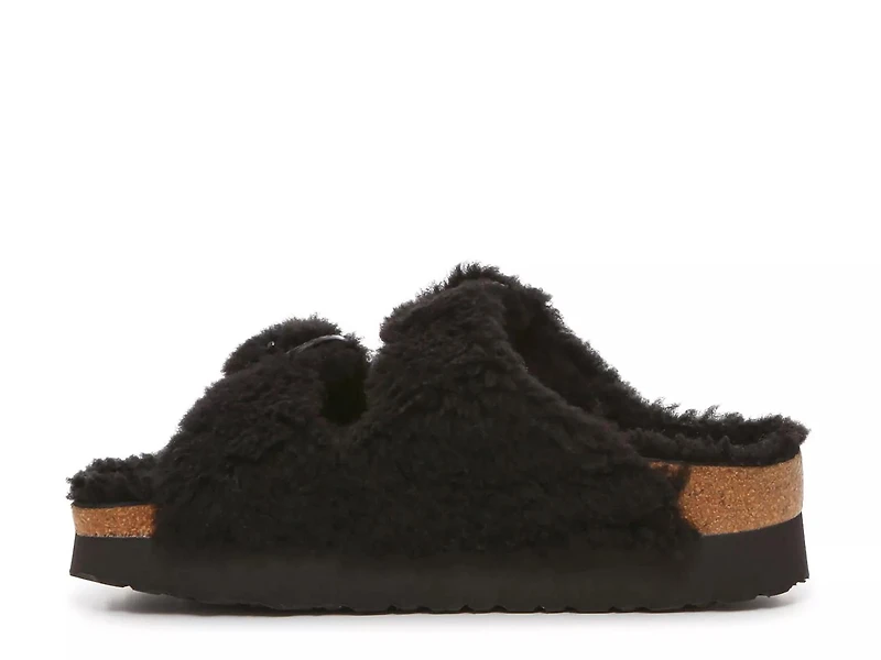 Papillio by Birkenstock Arizona Big Buckle Shearling Platform Sandal - Women's