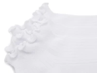 Ribbed Lettuce Trim Women's Ankle Socks - 3 Pack