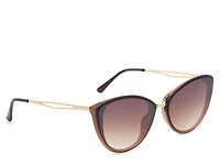 Brandy Round Cat-Eye Sunglasses