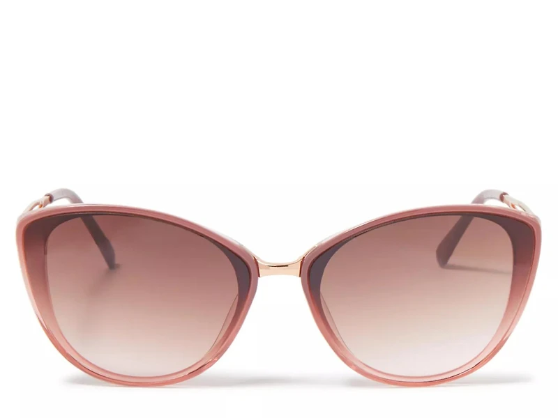 Brandy Round Cat-Eye Sunglasses