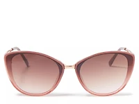 Brandy Round Cat-Eye Sunglasses