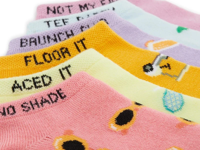 Country Club No Show Socks - 6 Pack