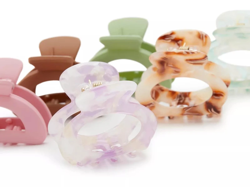 Mini Claw Hair Clip Set - 6 Pack