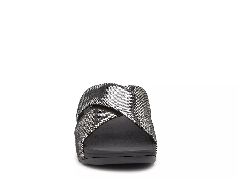 Lulu Shimmer Wedge Sandal