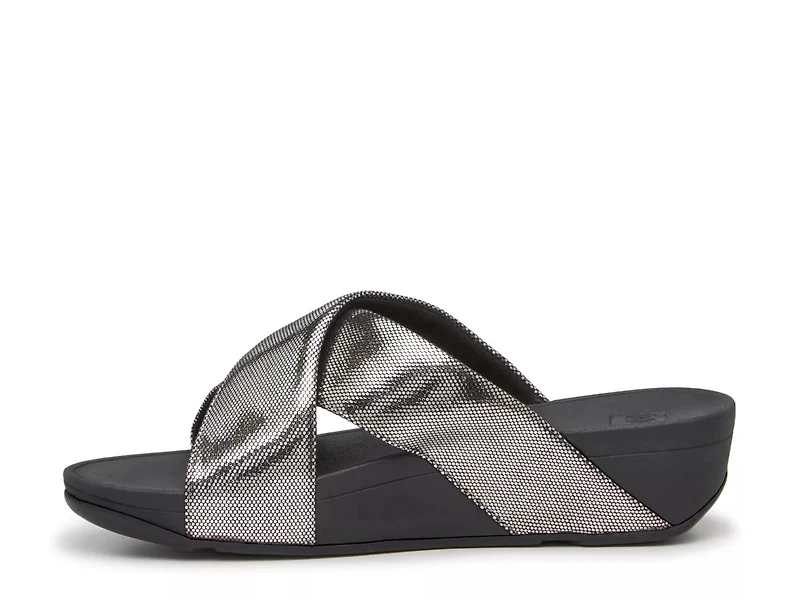 Lulu Shimmer Wedge Sandal