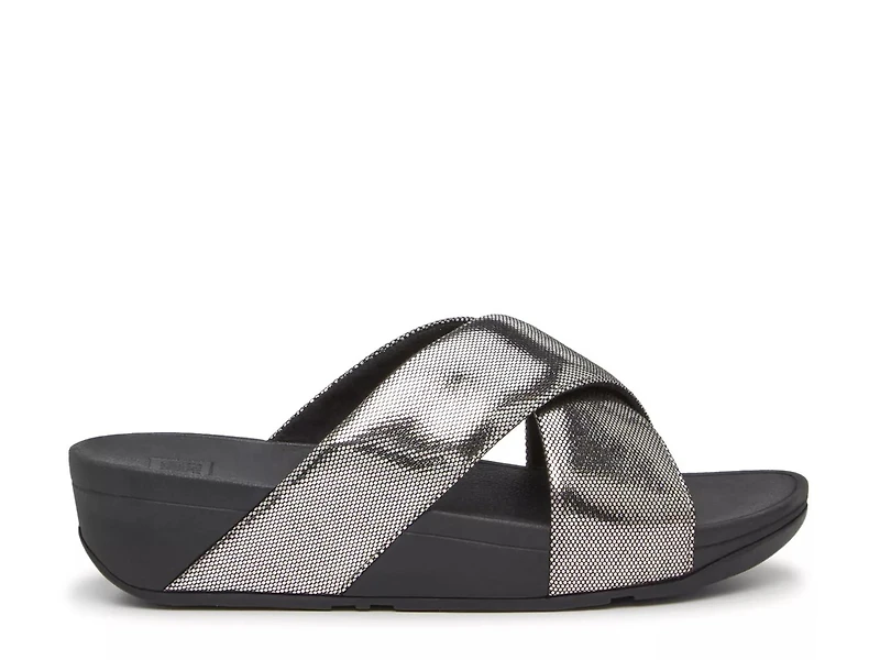 Lulu Shimmer Wedge Sandal