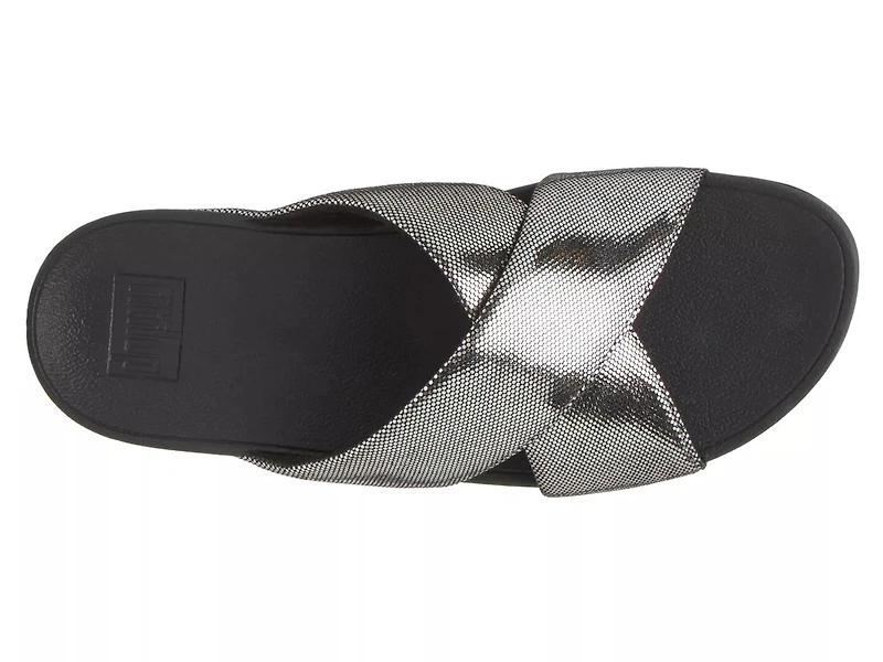 Lulu Shimmer Wedge Sandal