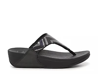 Lulu Sequin Wedge Sandal