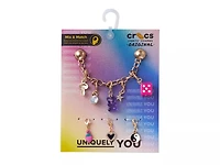 Custom Charm Chain Jibbitz Set - 5 Pack
