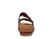 Brooklyn Woven Low Wedge Sandal