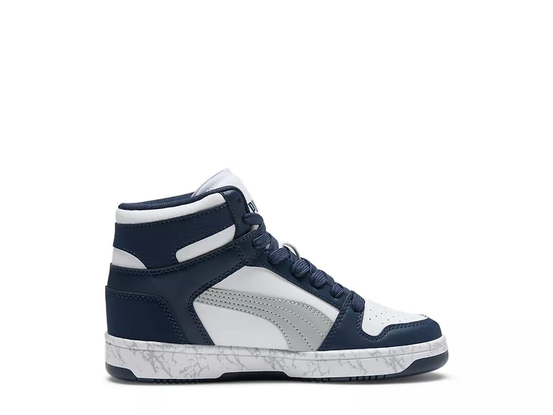 Rebound Mid Layup Marble Sneaker - Kids'