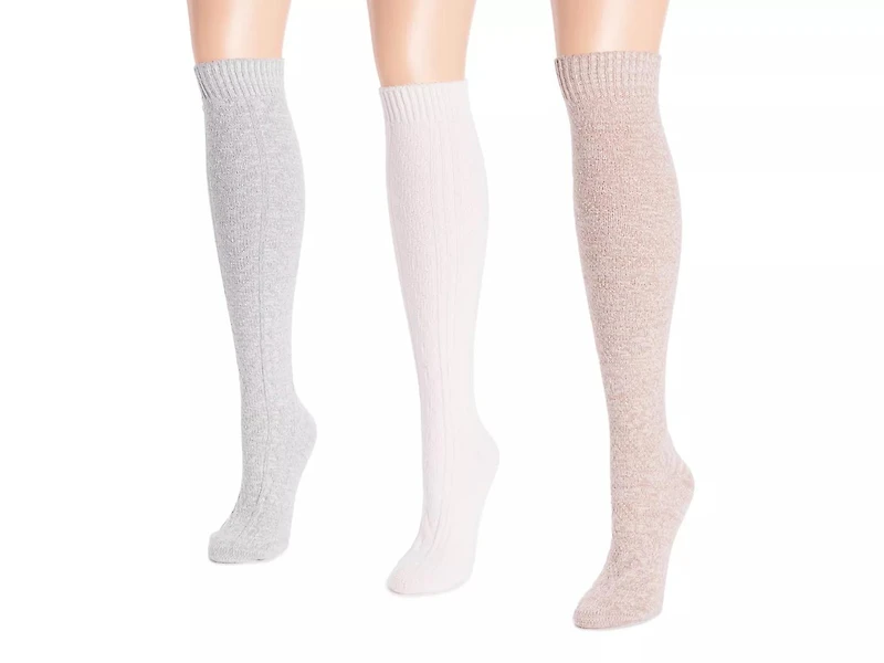 Knit Women's Knee Socks - 3 Pack