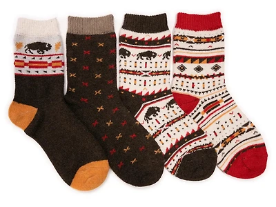 Holiday Women's Crew Socks - 4 Pack