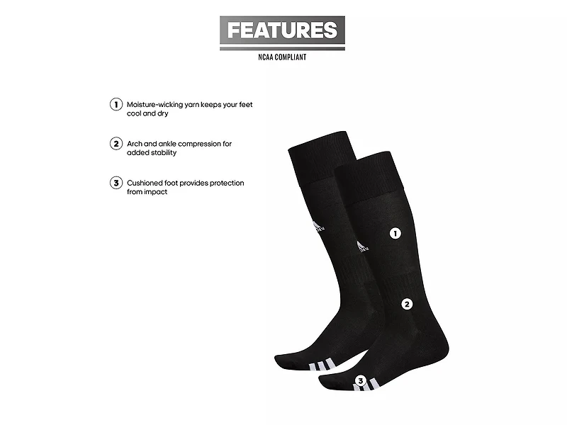 Rivalry Medium Kids' Soccer Socks - 2 Pack