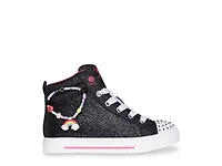 Twinkle Toes Sparks Charm Bestie High-Top Sneaker - Kids'
