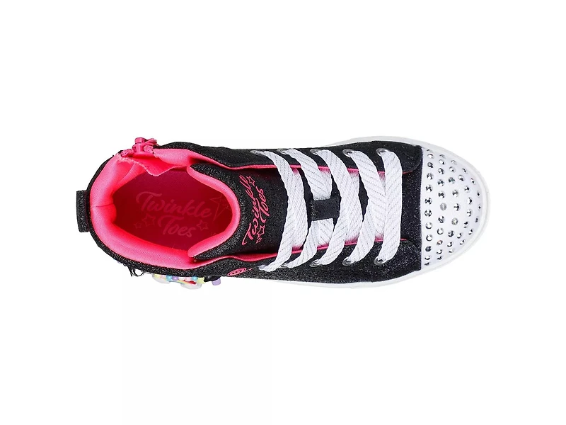 Twinkle Toes Sparks Charm Bestie High-Top Sneaker - Kids'
