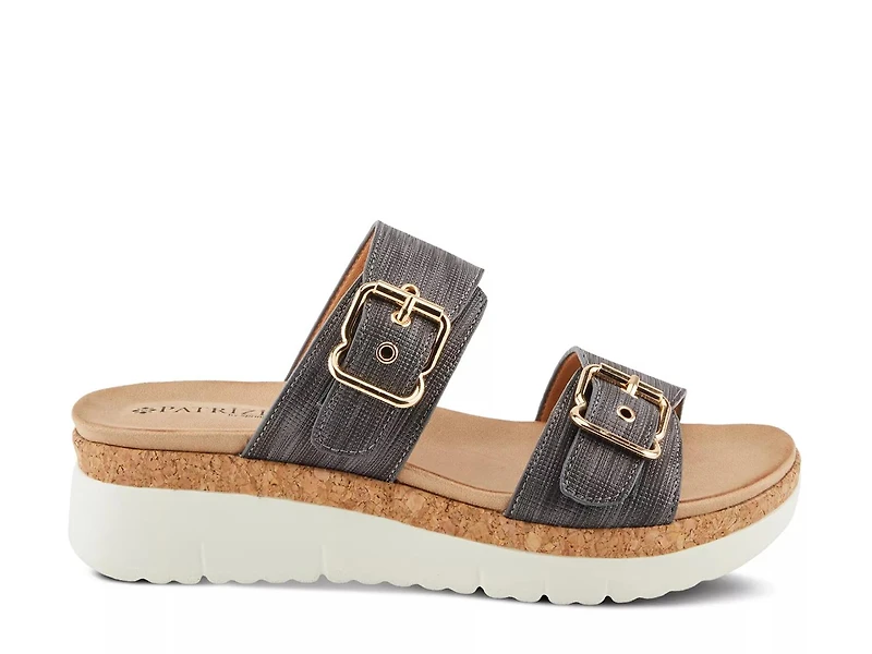 Velvette Wedge Sandal