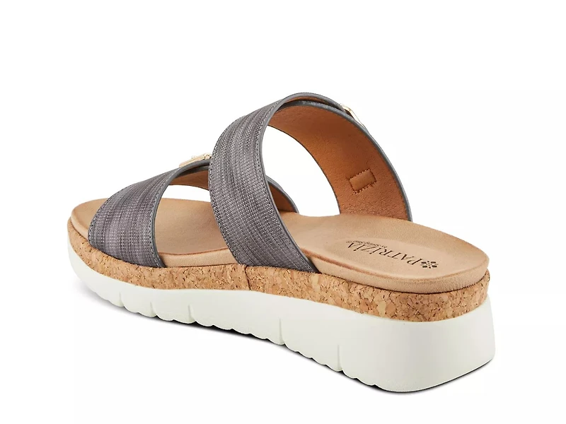 Velvette Wedge Sandal
