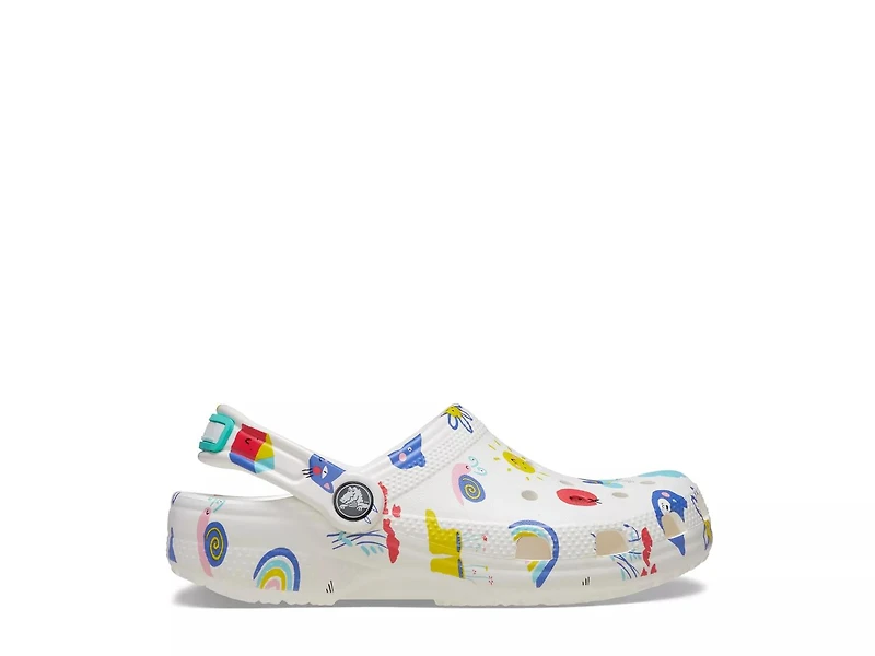 Classic Doodle Print Clog - Kids'