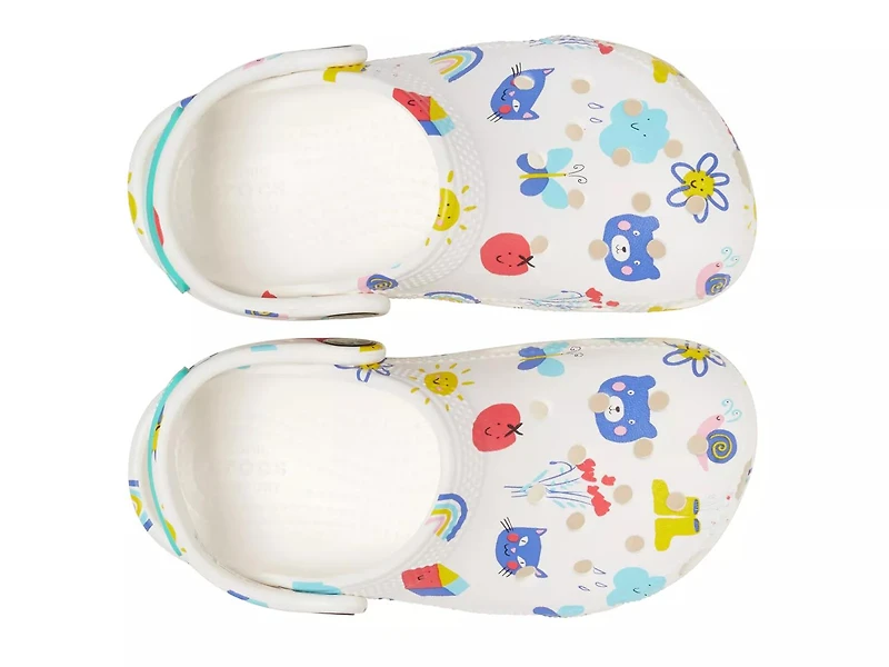 Classic Doodle Print Clog - Kids'