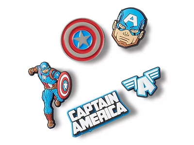 Captain America Jibbitz Set - 5 Pack