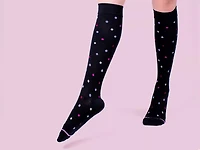 Dancing Dots Women's Compression Knee Socks