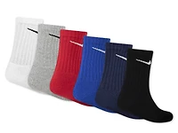 Performance Kids' Crew Socks - 6 Pack