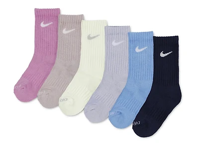 Performance Kids' Crew Socks - 6 Pack