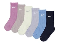 Performance Kids' Crew Socks - 6 Pack