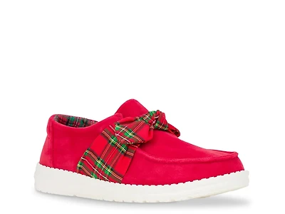 Wendy Bow Tartan Slip-On