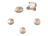 All Gold Sports Jibbitz Set - 5 Pack