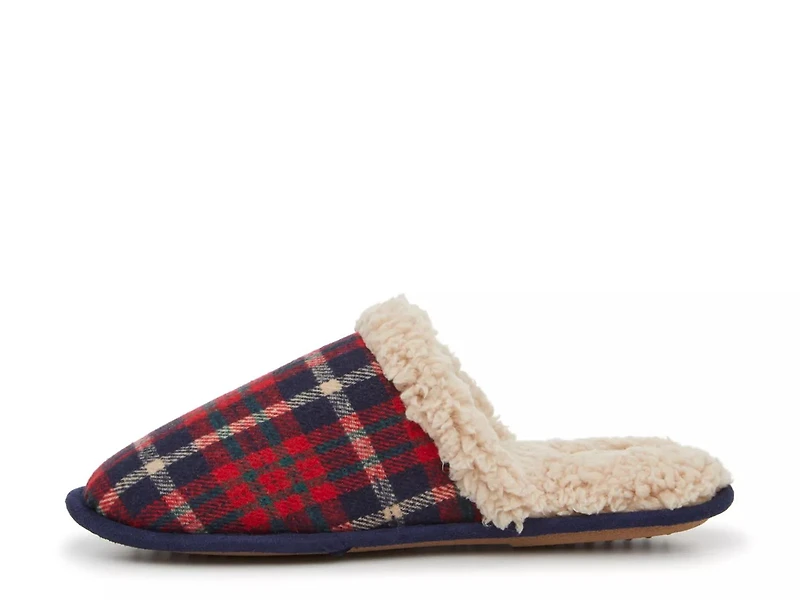 Plaid Scuff Slipper