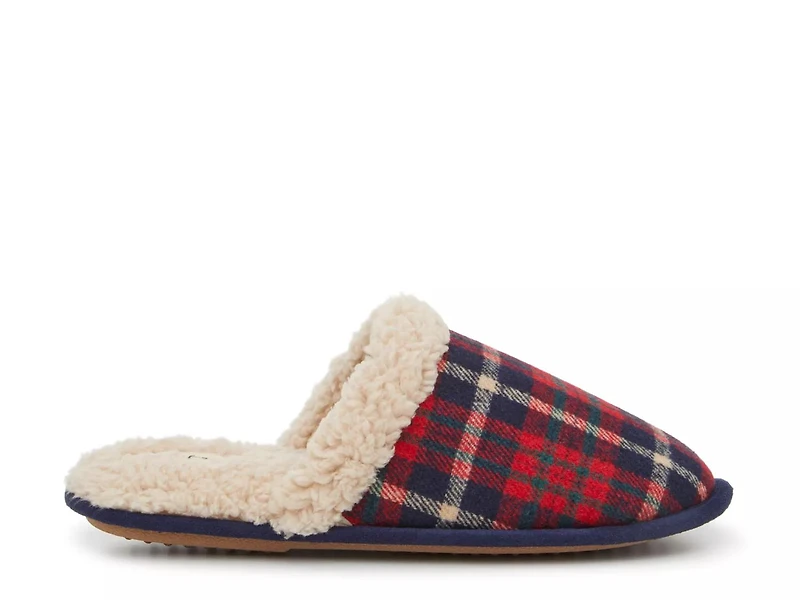 Plaid Scuff Slipper