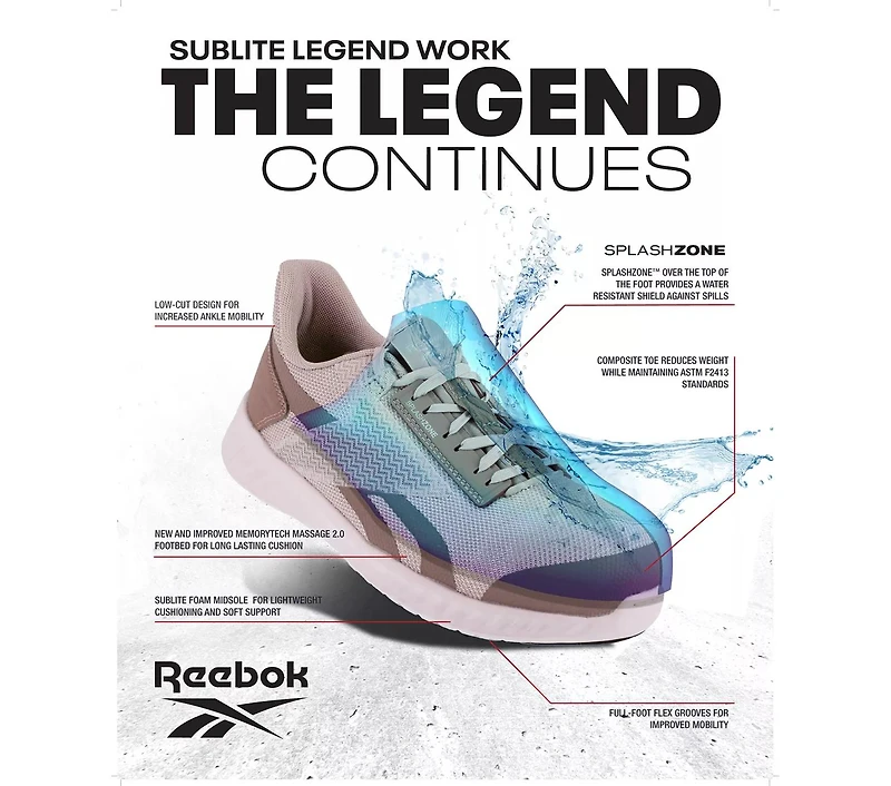 Sublite Legend Composite Toe Work Sneaker - Women's