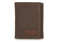 Brown Leather Trifold Wallet