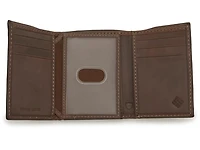 Brown Leather Trifold Wallet