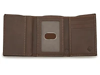 Brown Leather Trifold Wallet