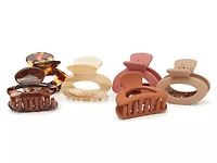 Mini Claw Hair Clip Set - 6 Pack