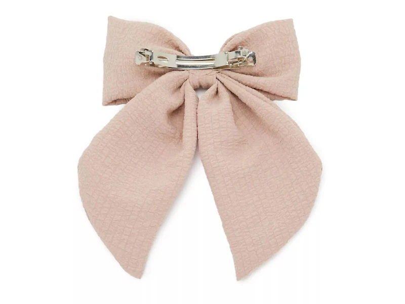 Textured Bow Hair Clip
