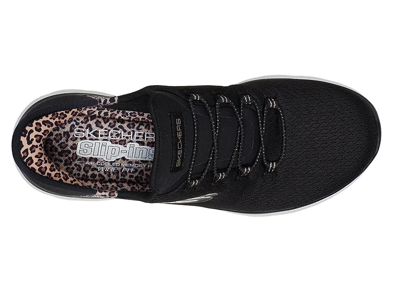 Hands Free Slip-Ins: Summits Leopard Chic Slip-On Sneaker