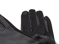 Faux Fur Trim Women's Gloves