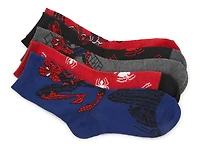 Spiderman Kids' Crew Socks - 5 Pack