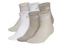 Athletic Cushioned Women's Quarter Ankle Socks - 6 Pack